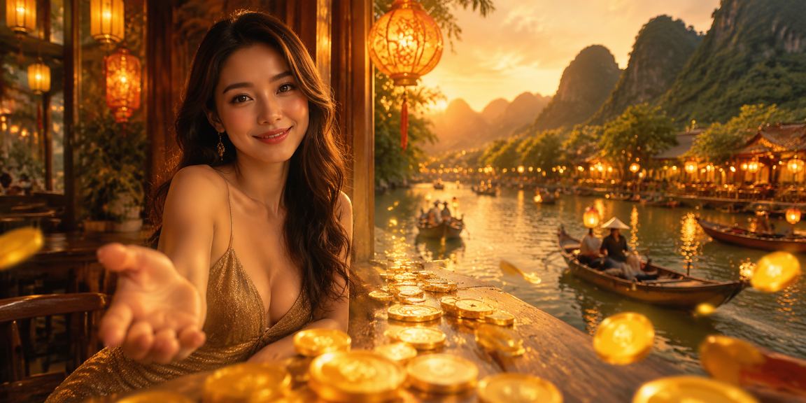 Người dùng Hội An chơi slot game trên điện thoại bên tách cà phê